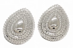 Aros de acero quirurgico gota labrada 28mm